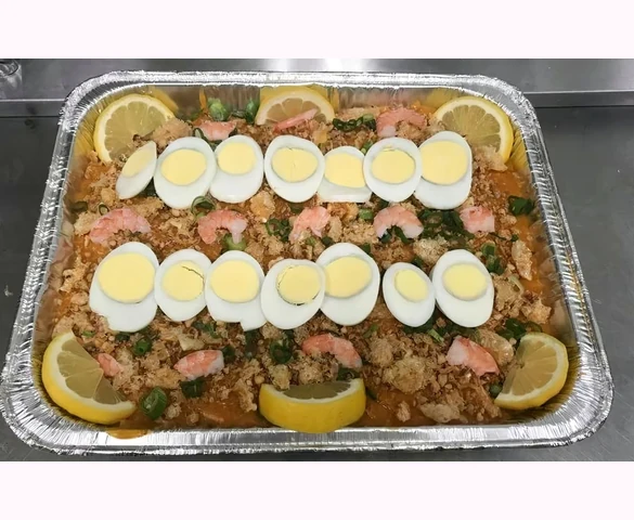 Palabok party tray from The Supreme Ice Cream Shoppe, Winnipeg